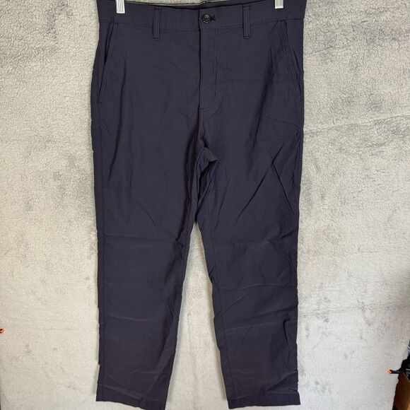 Eddie Bauer Tech Pants Mens 34x33 Blue Lightweight Performance Stretch Hiking - Picture 1 of 11